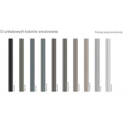 Słup alum. SAL-10 WŁN 1/1,5/2,7/5 EDGE-1, 3 500 K, anodowany antracytowy