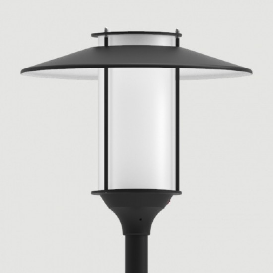 Oprawa ELBA LED, 2 700 K, malowana RAL9006, daszek anodowany inox Oprawa ELBA LED, 2 700 K, malowana RAL9006, daszek anodowany inox